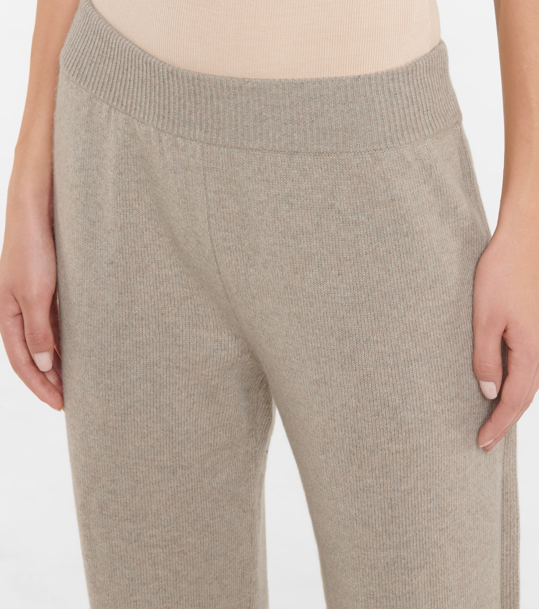 High-rise cashmere wide-leg pants | Barrie