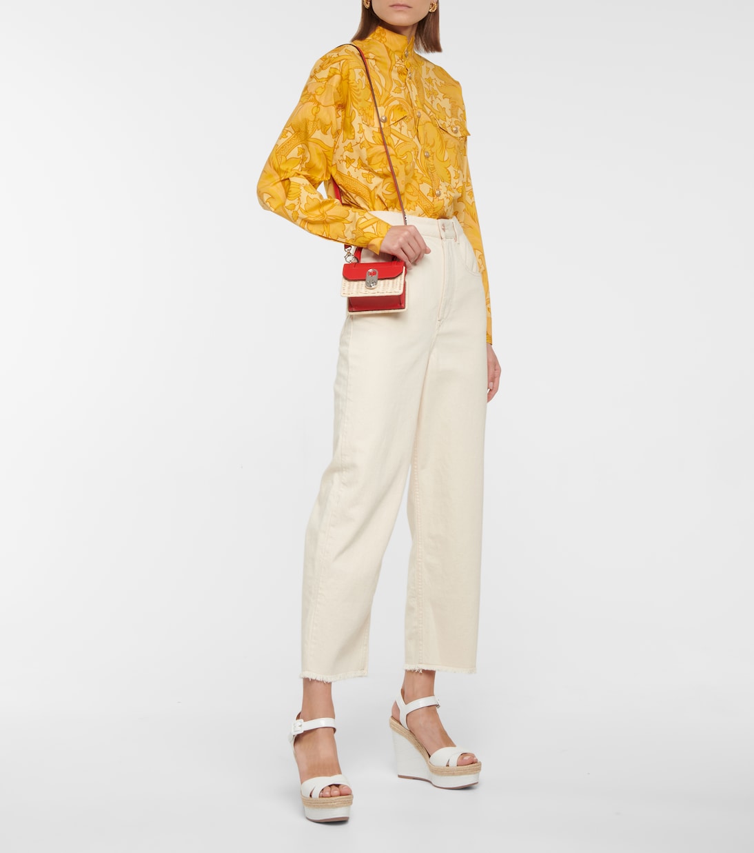 Almerio 120 leather espadrille wedges | Christian Louboutin