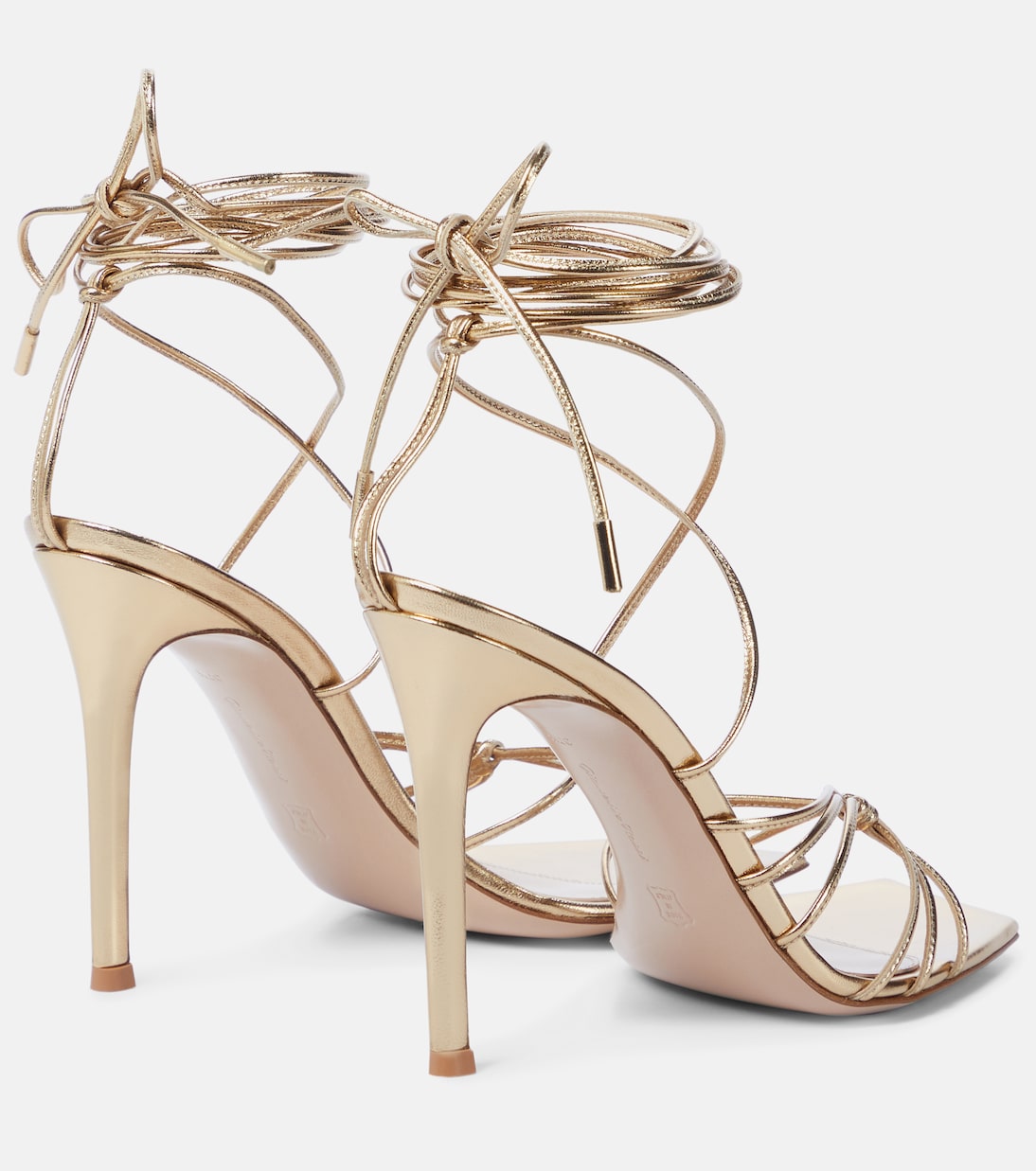 Sandales en cuir métallisé | Gianvito Rossi