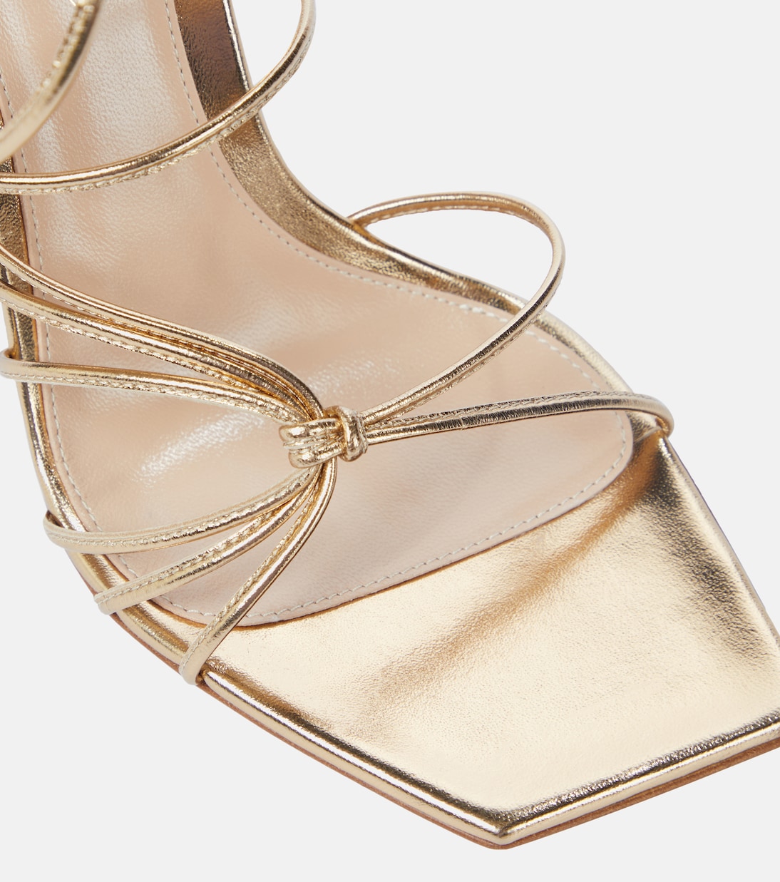 Sandales en cuir métallisé | Gianvito Rossi