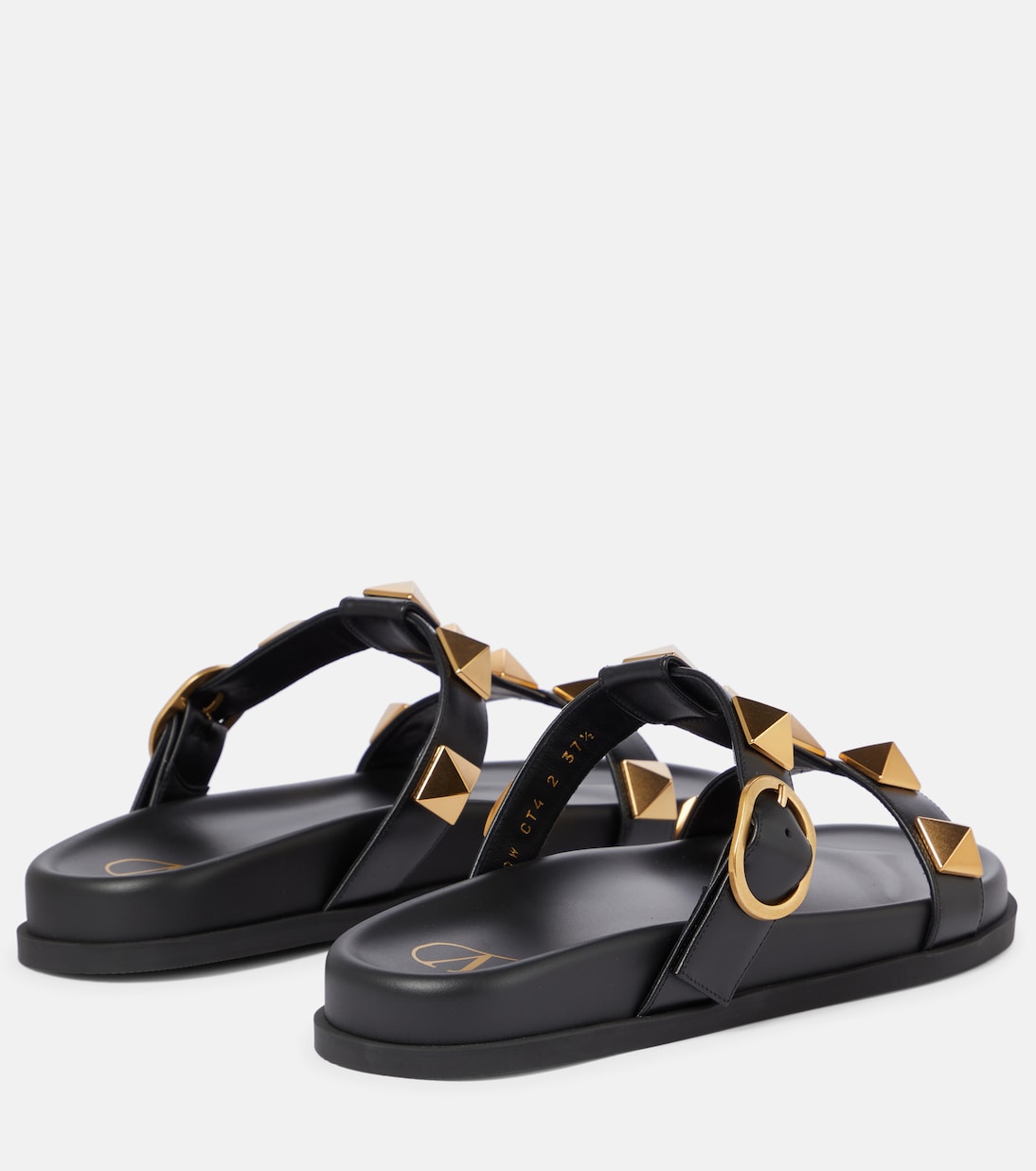 Roman Stud leather slides | Valentino Garavani