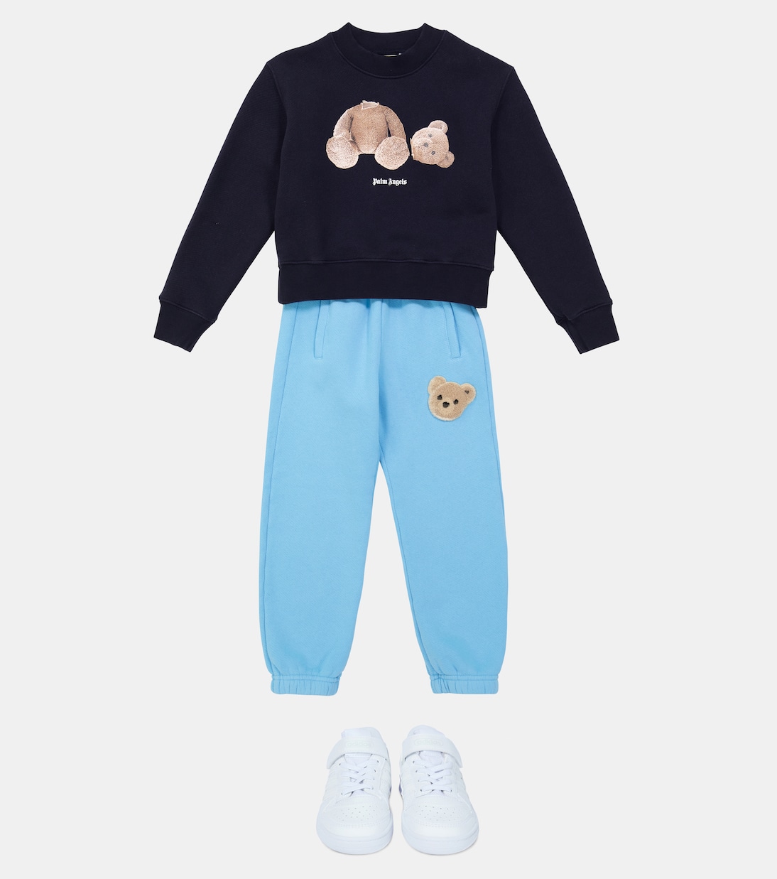Printed cotton sweatshirt | Palm Angels Kids