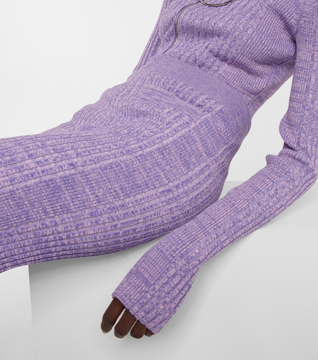 High-rise ribbed-knit pants | Rabanne