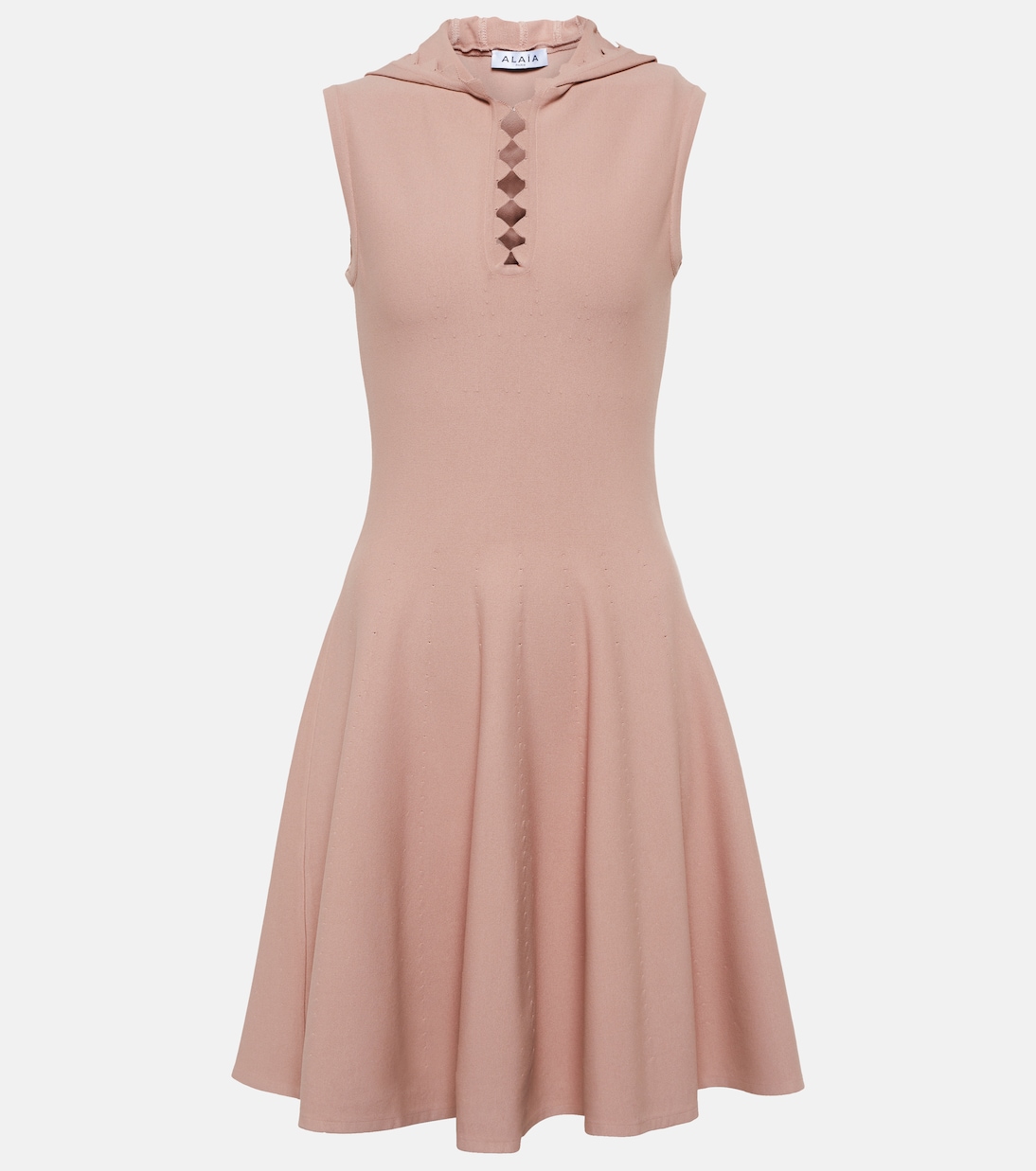 Miniabito in maglia con cappuccio | Alaïa