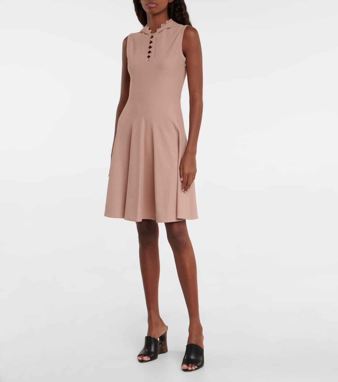 Miniabito in maglia con cappuccio | Alaïa