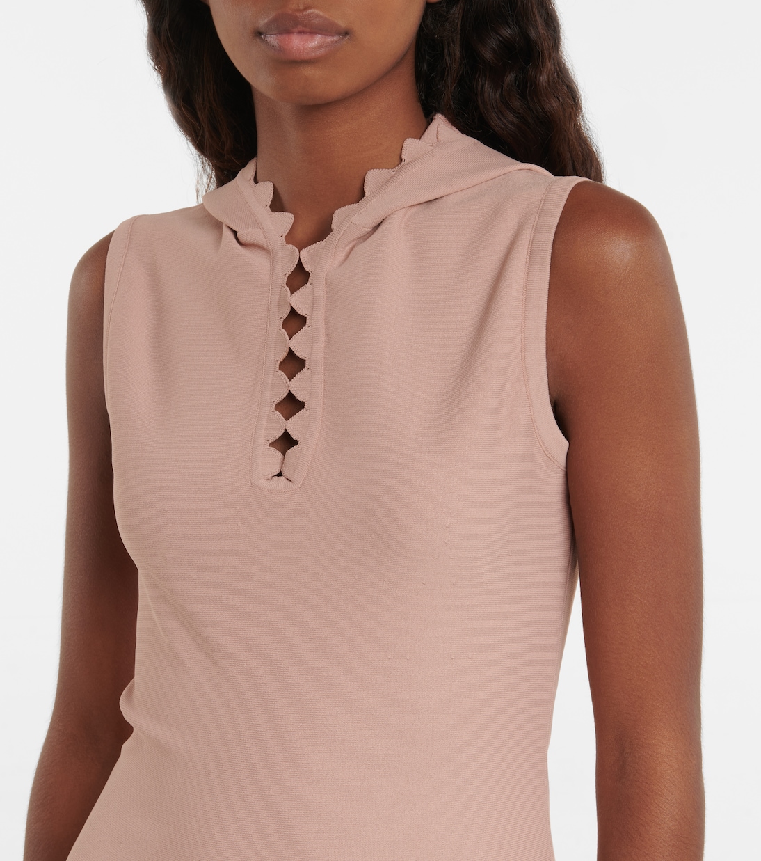 Miniabito in maglia con cappuccio | Alaïa