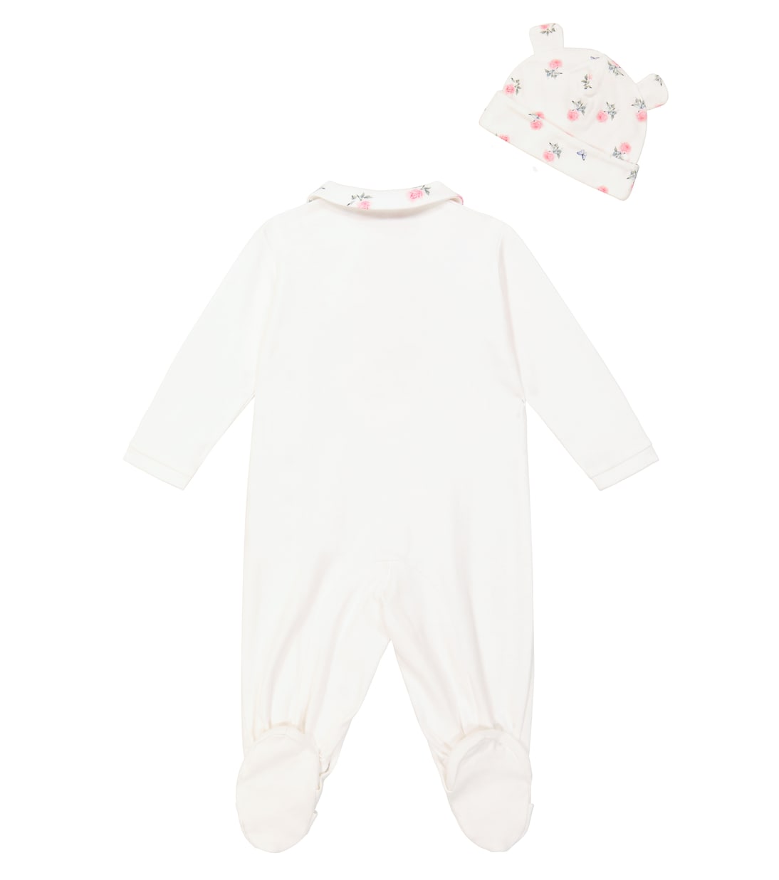 Baby - Tutina, bavaglino e berretto in cotone | Monnalisa