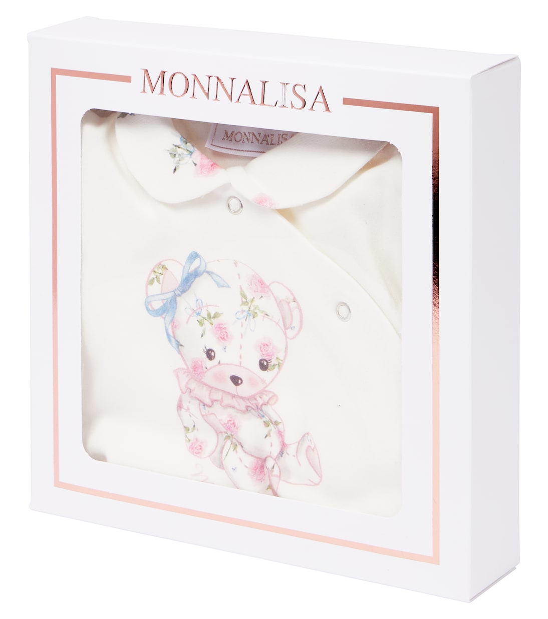 Baby - Tutina, bavaglino e berretto in cotone | Monnalisa