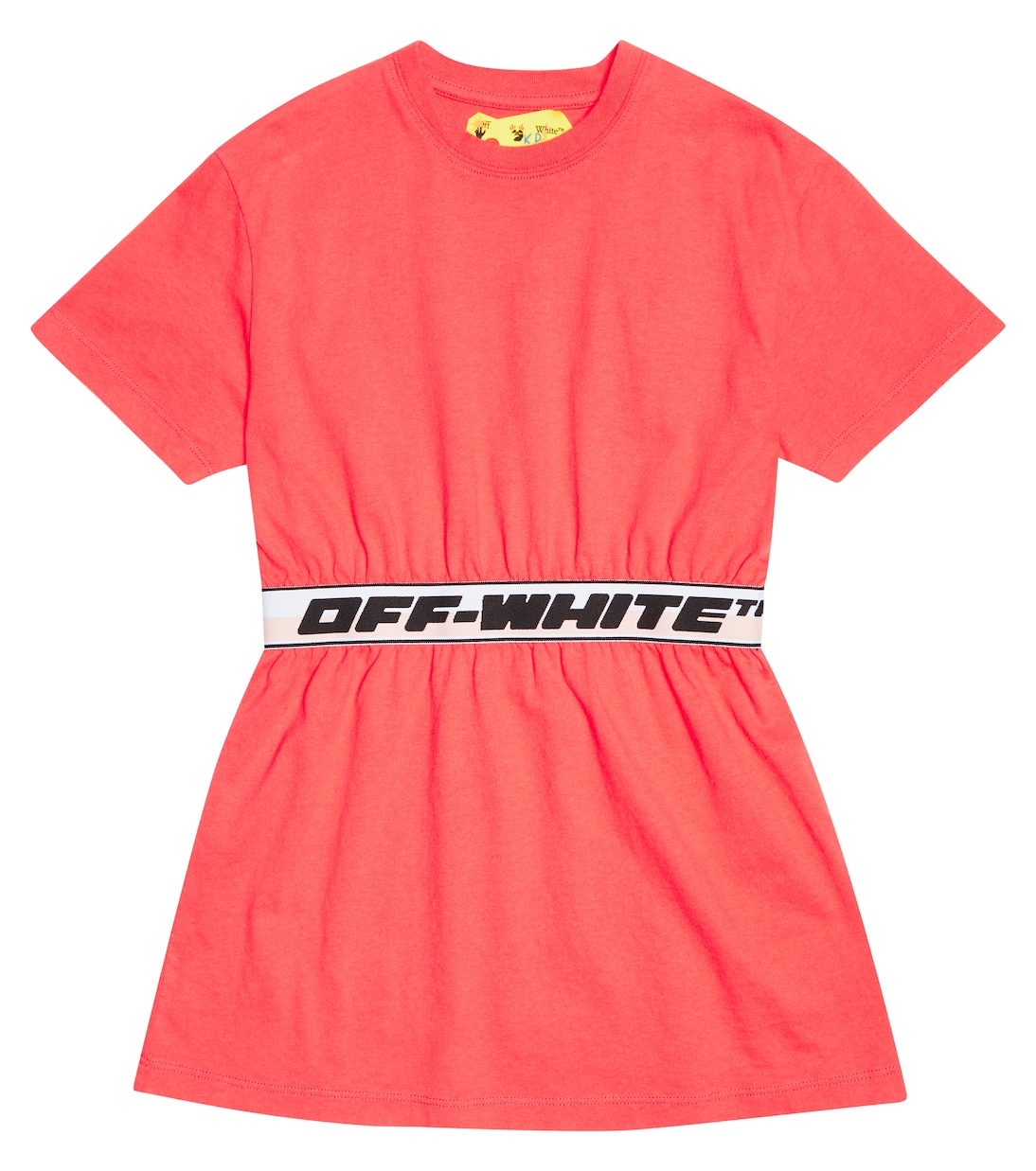 Logo cotton T-shirt dress | Off-White Kids