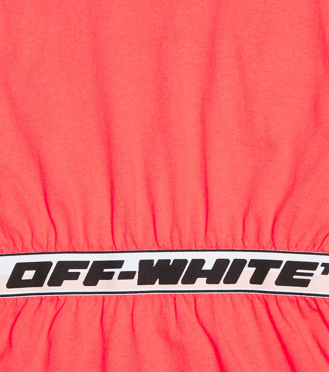 Logo cotton T-shirt dress | Off-White Kids