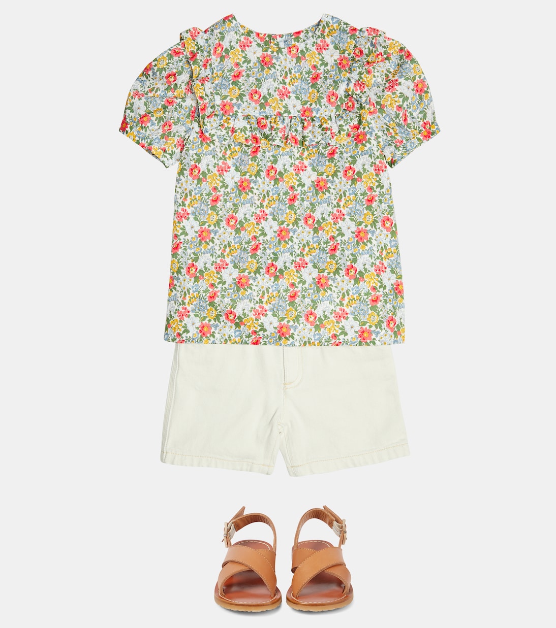 Top in cotone con stampa floreale | Bonpoint