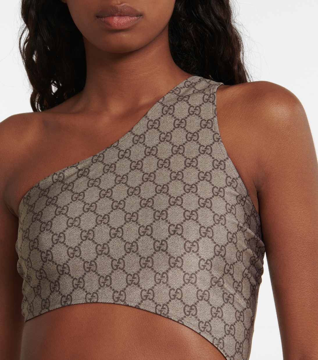 Costume intero monospalla GG con cut-out | Gucci