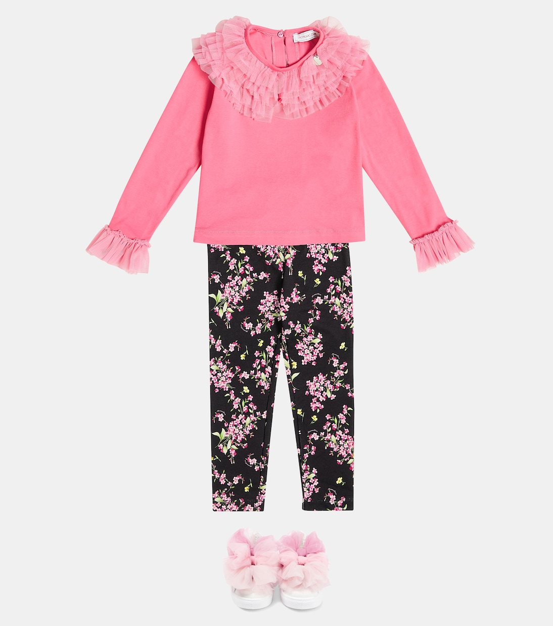 Floral jersey leggings | Monnalisa