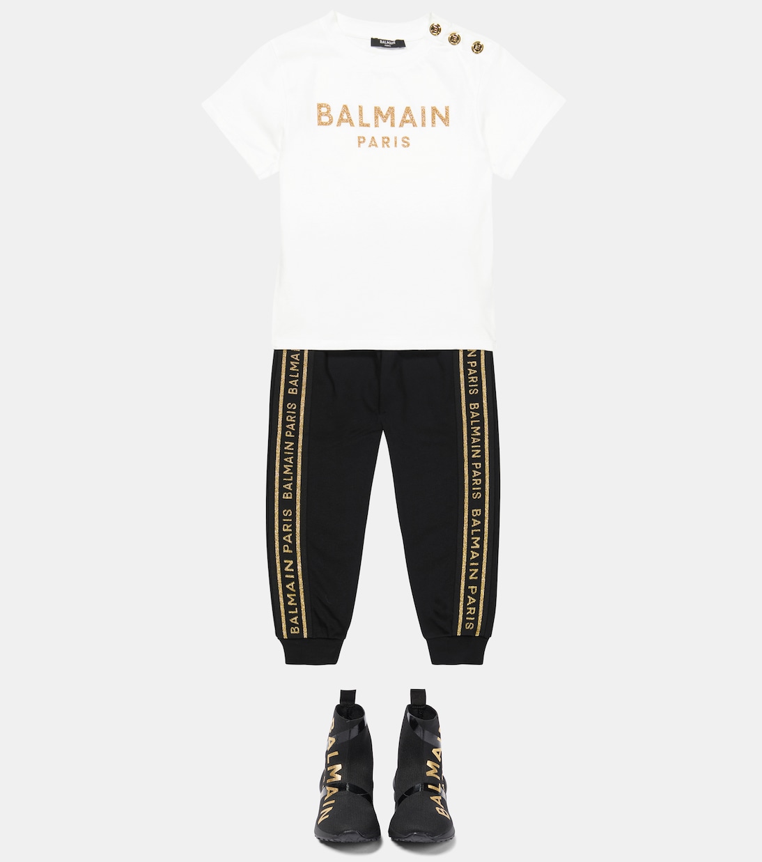 Jogginghose aus Baumwoll-Jersey | Balmain Kids