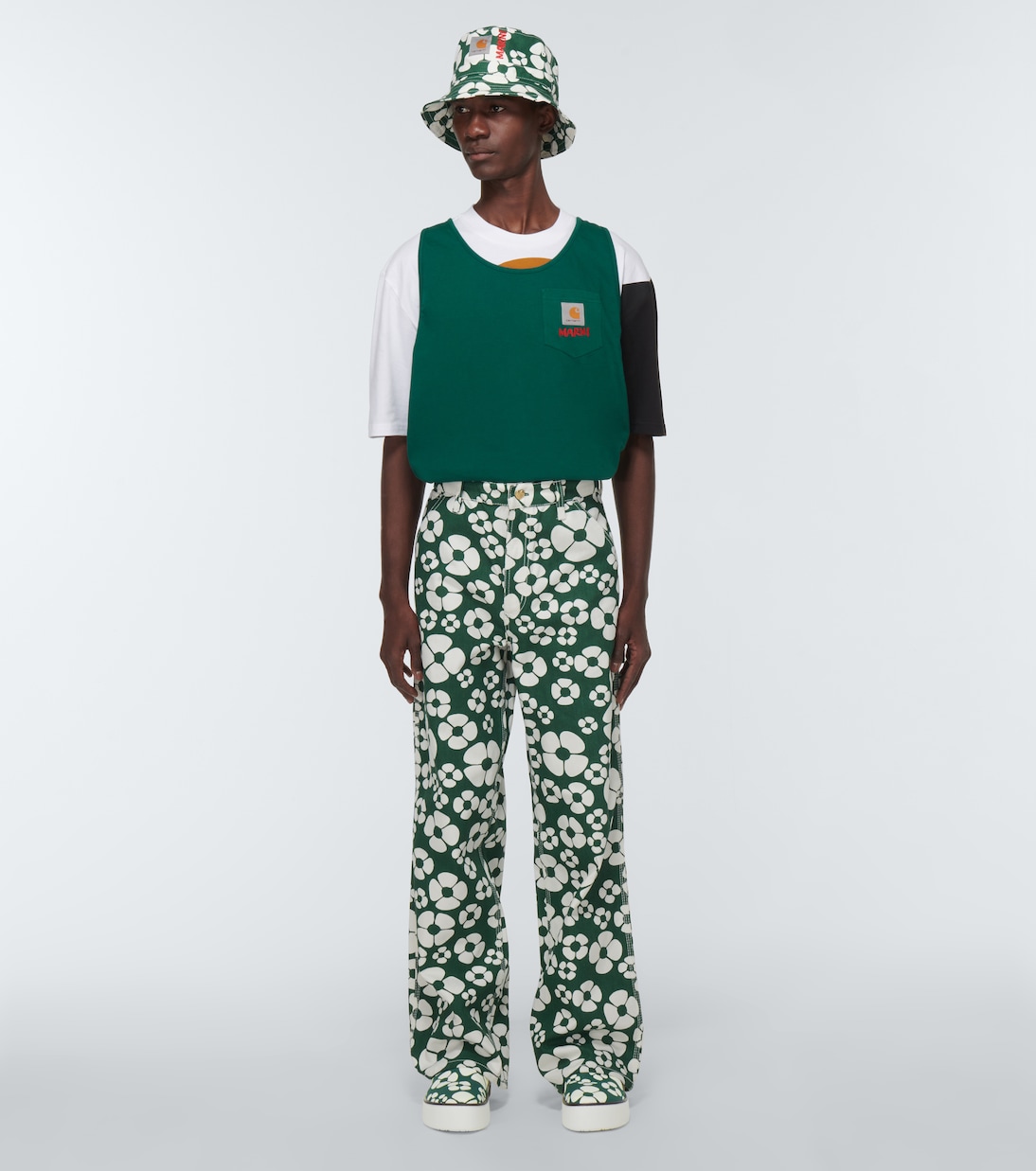 x Carhartt floral slip-on sneakers | Marni