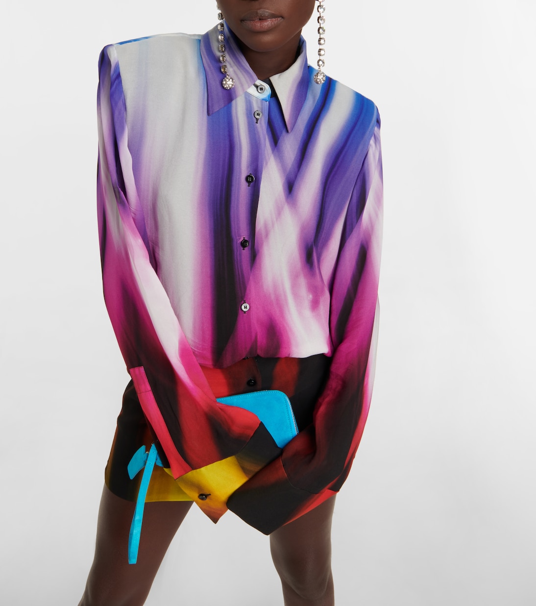 Margot printed georgette minidress | The Attico