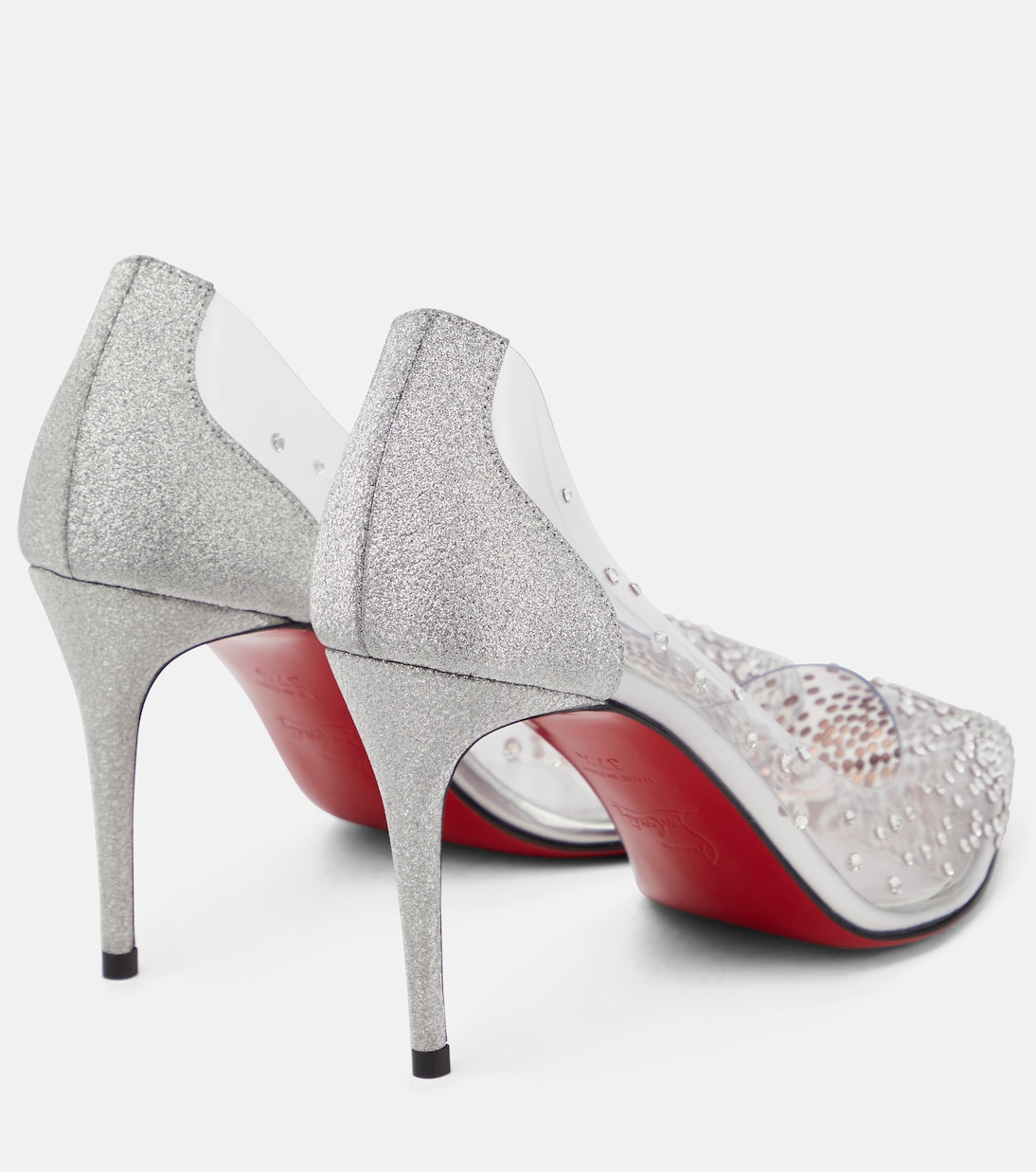 Pumps Degrastrass 85 in PVC con cristalli | Christian Louboutin