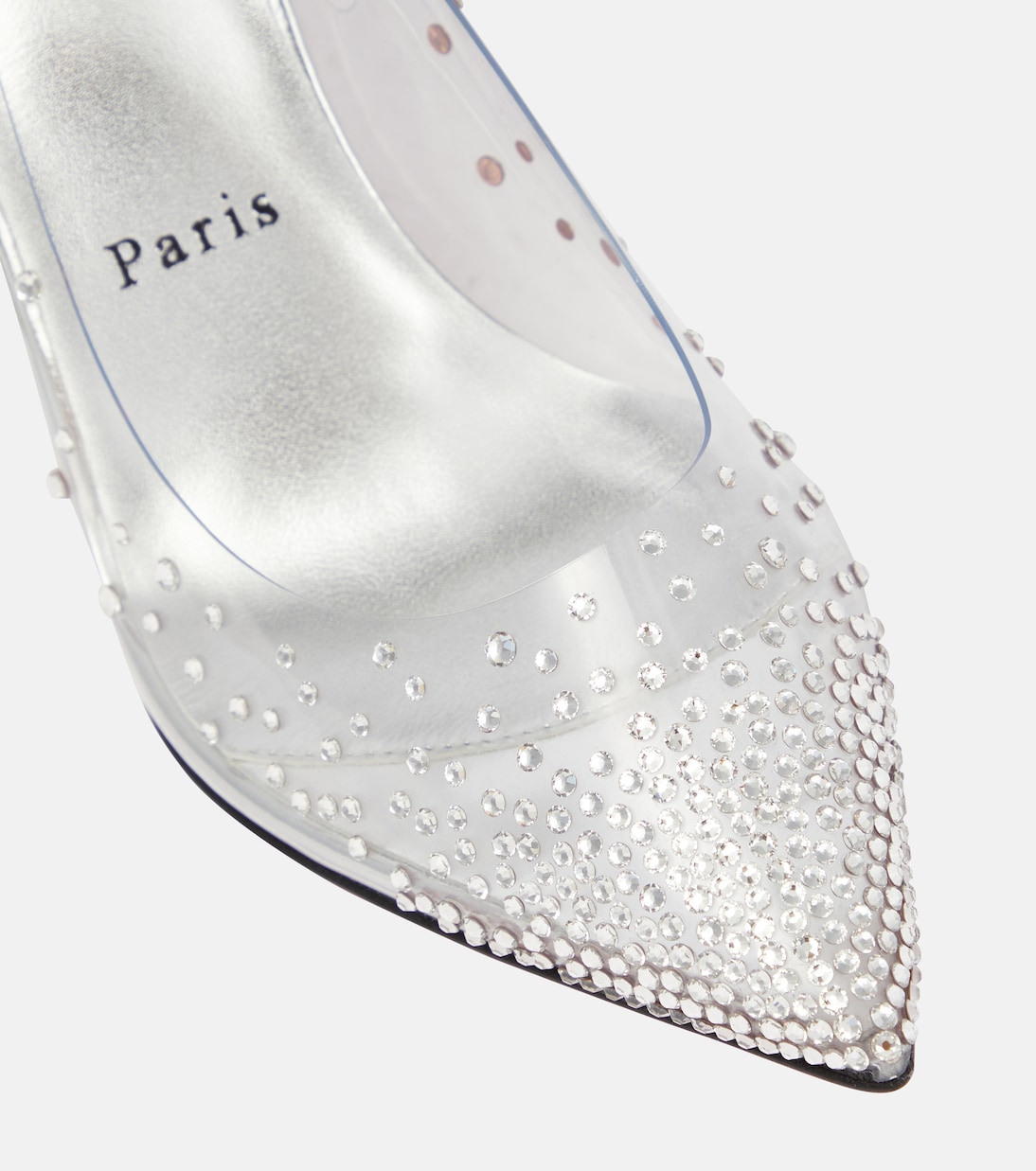 Pumps Degrastrass 85 in PVC con cristalli | Christian Louboutin