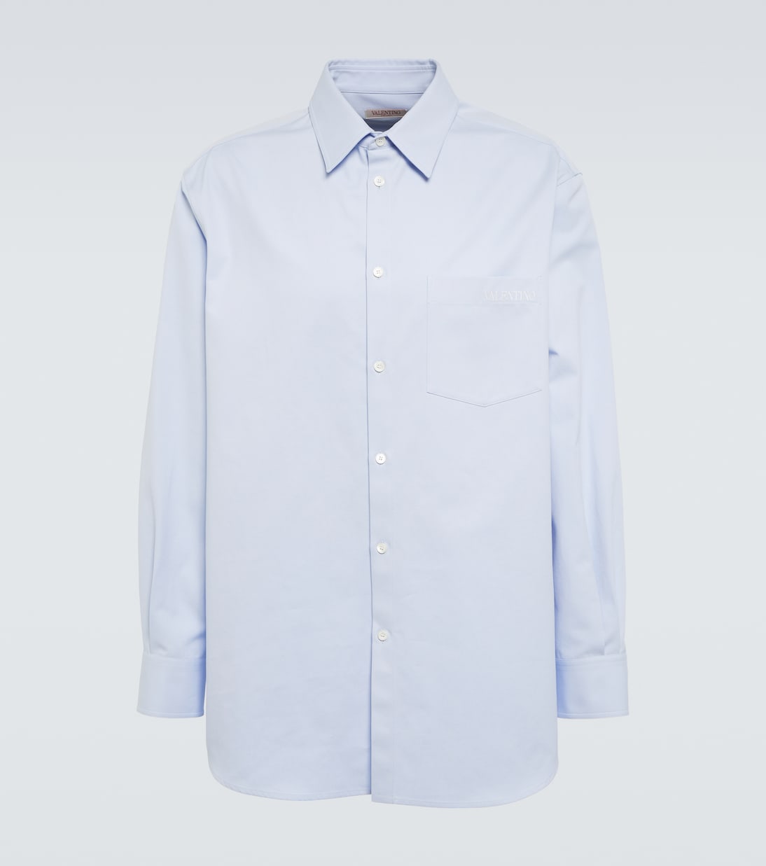 Camicia oxford in misto cotone con logo | Valentino