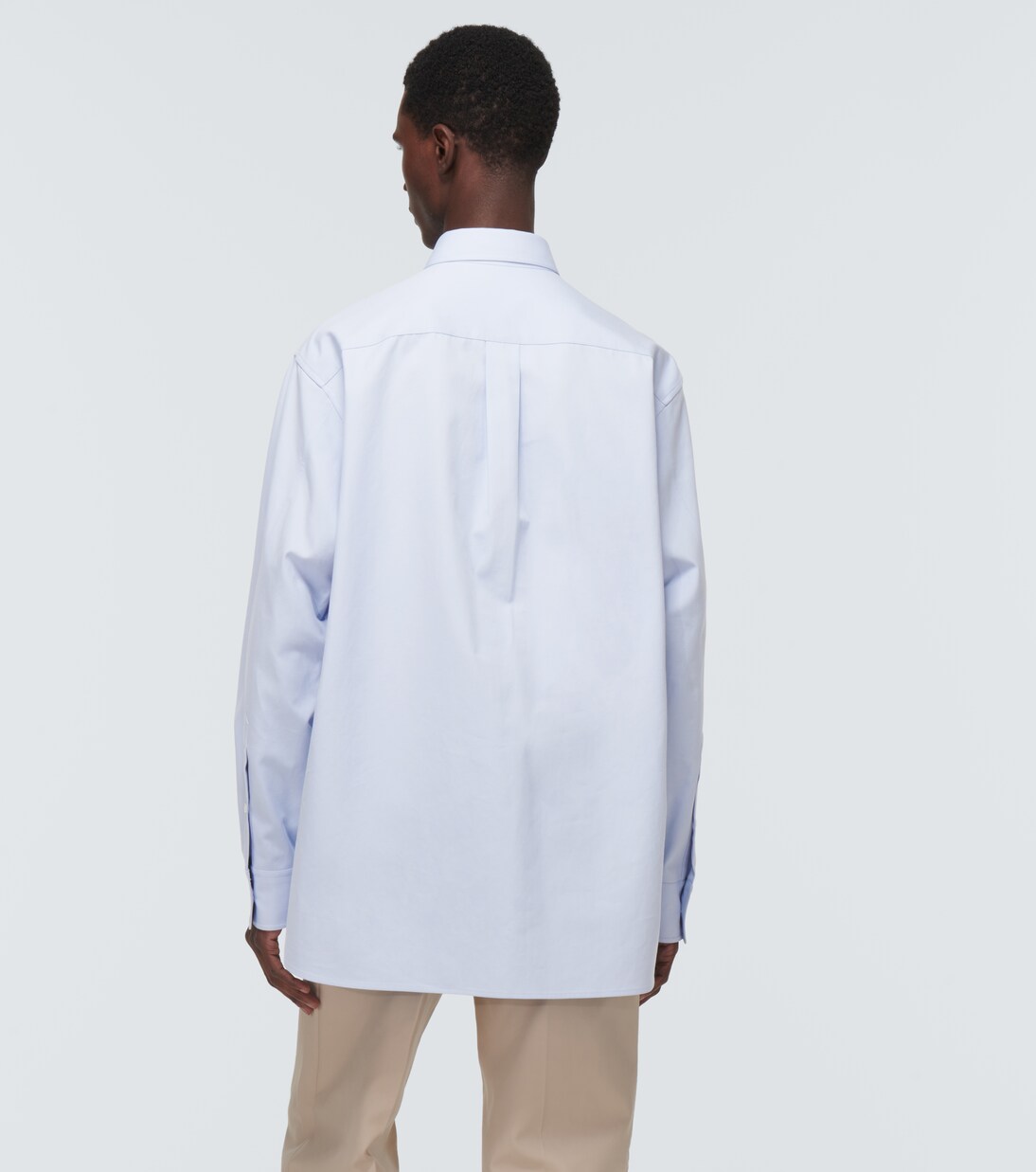 Camicia oxford in misto cotone con logo | Valentino