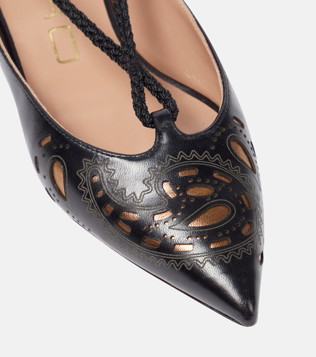 Perforated leather ballet flats | Etro