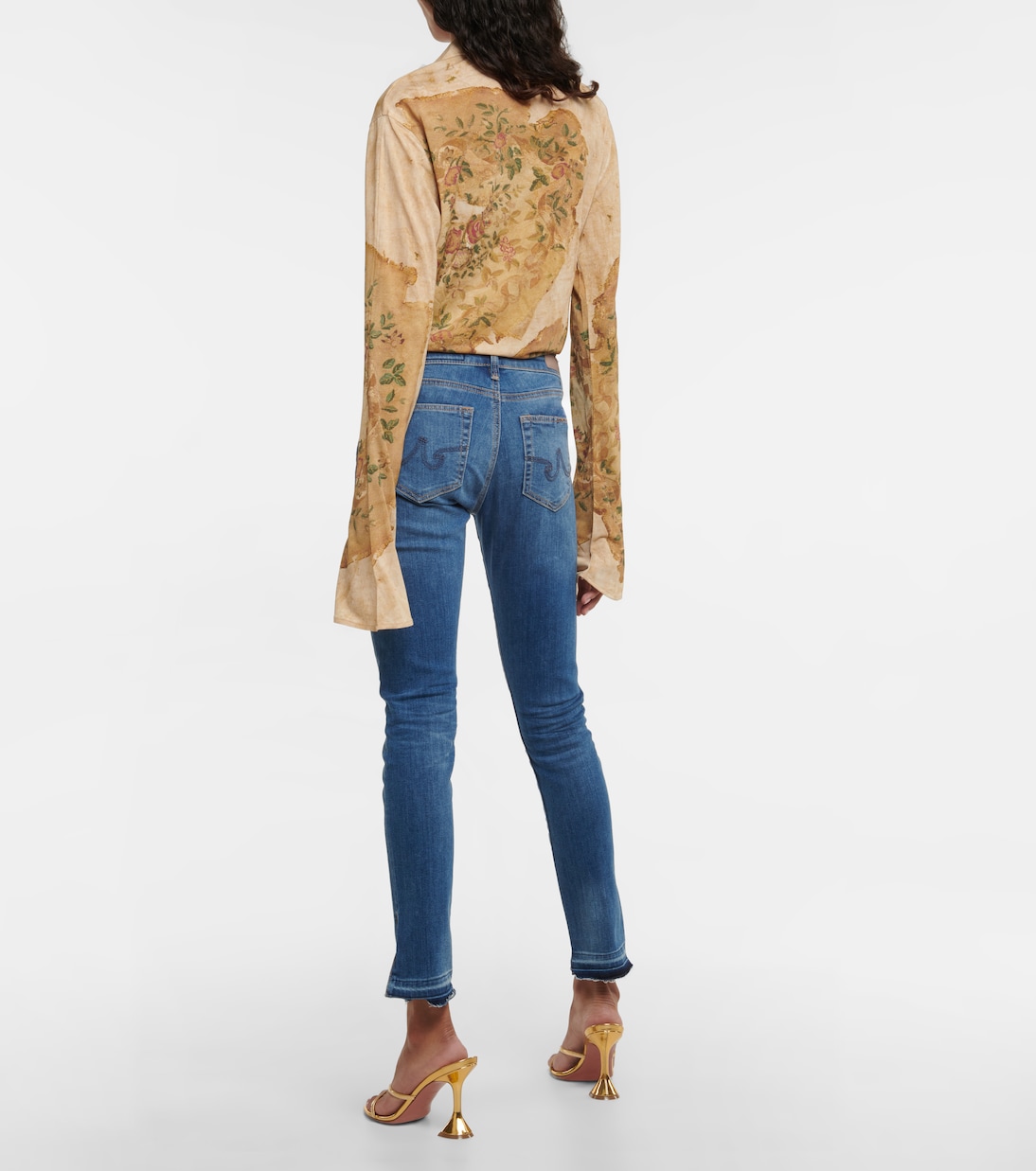 Jean skinny Legging Ankle à taille mi-haute | AG Jeans