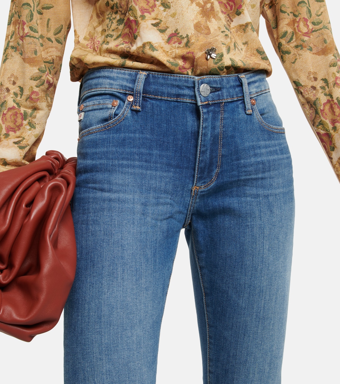 Jean skinny Legging Ankle à taille mi-haute | AG Jeans