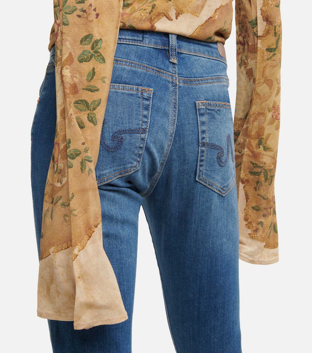 Jean skinny Legging Ankle à taille mi-haute | AG Jeans