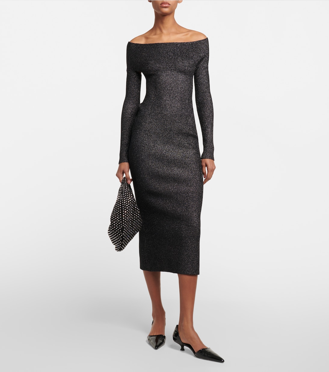 Marisole off-shoulder midi dress | Khaite