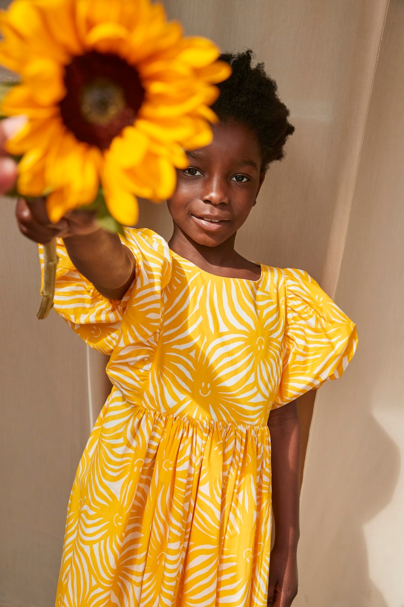 Robe Calyita imprimée en coton | Molo