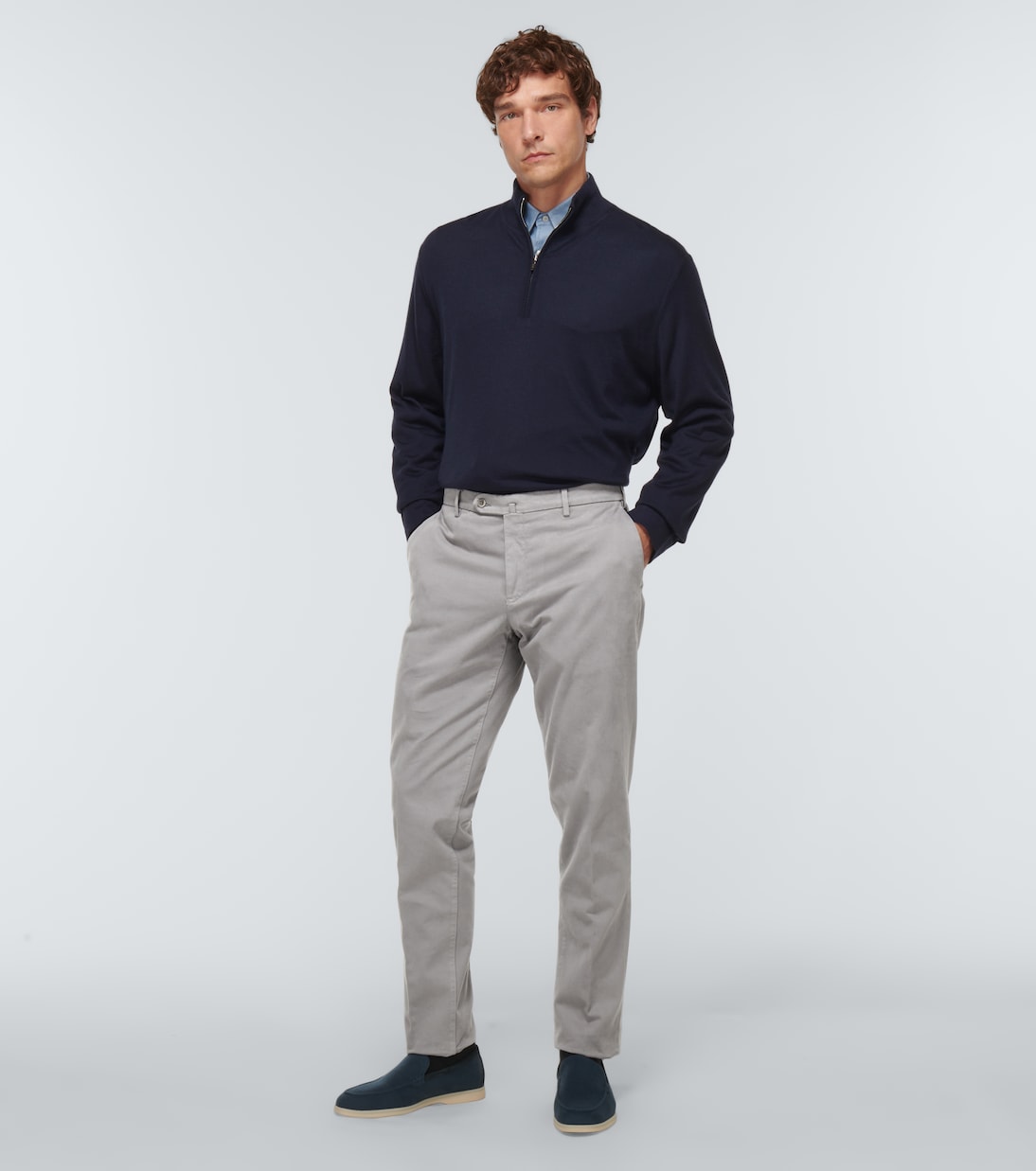 Mezzocollo wool, cashmere, and silk sweater | Loro Piana