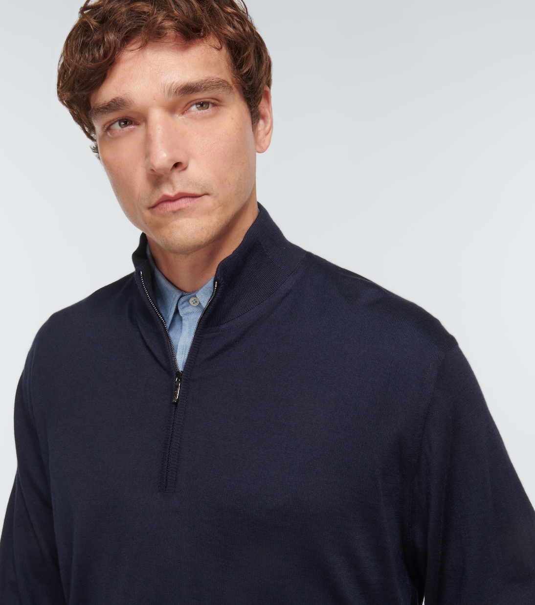 Mezzocollo wool, cashmere, and silk sweater | Loro Piana