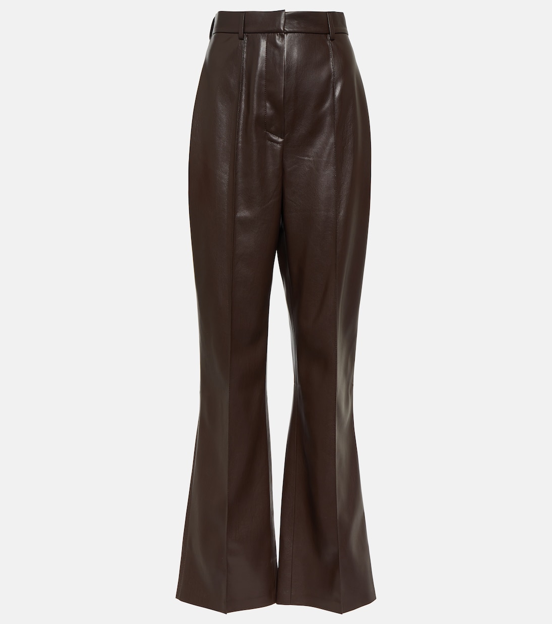 Pantaloni flared Leena in similpelle | Nanushka