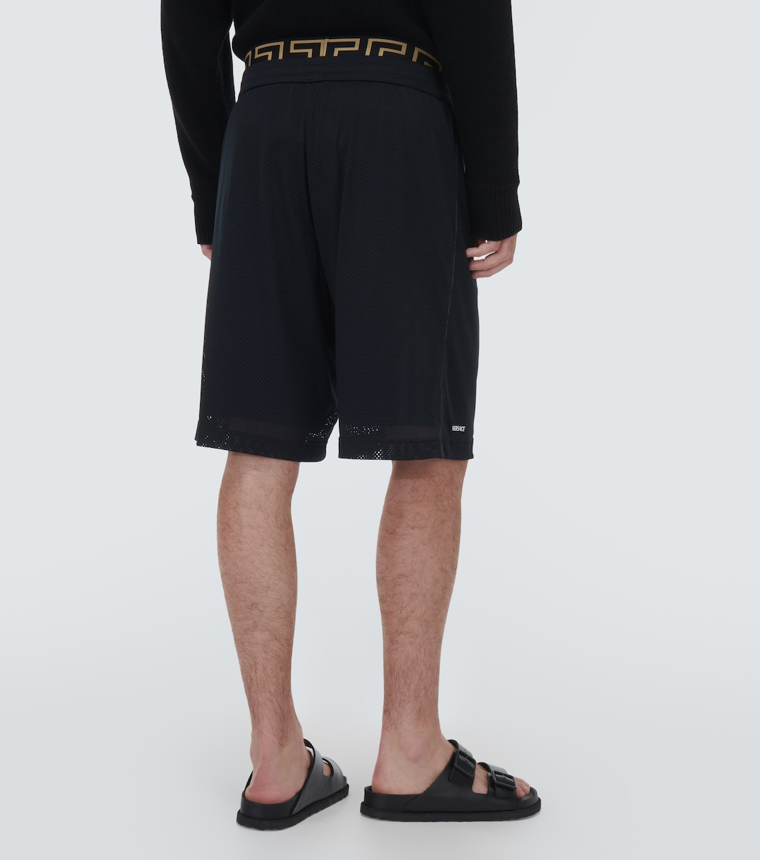 Greca Border mesh shorts | Versace