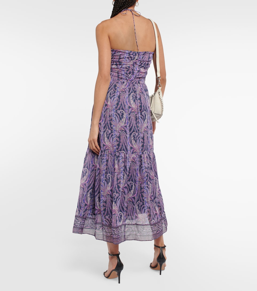 Vestido midi Birona de algodón y seda | Isabel Marant
