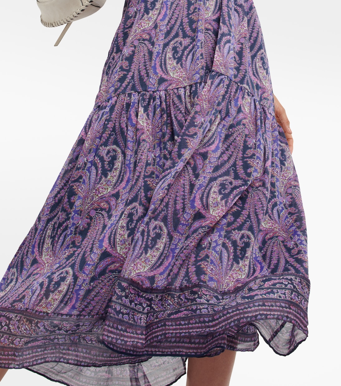 Vestido midi Birona de algodón y seda | Isabel Marant