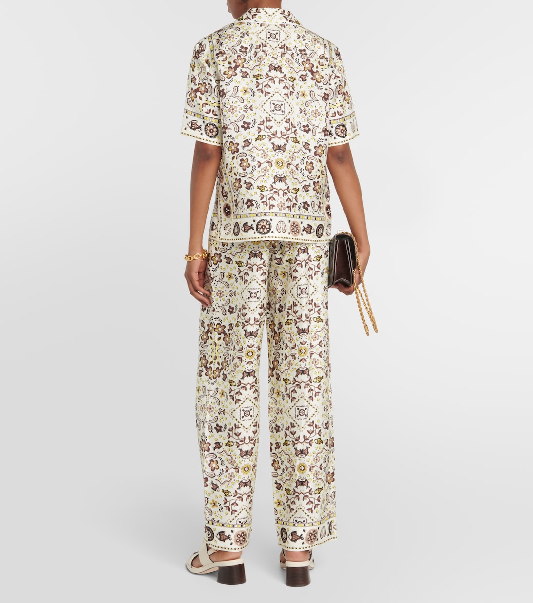 Chemise imprimée en soie | Tory Burch