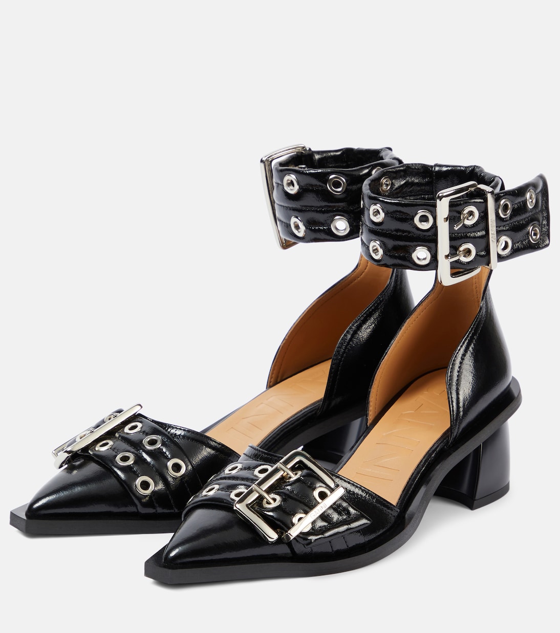 Pumps aus Lederimitat | Ganni