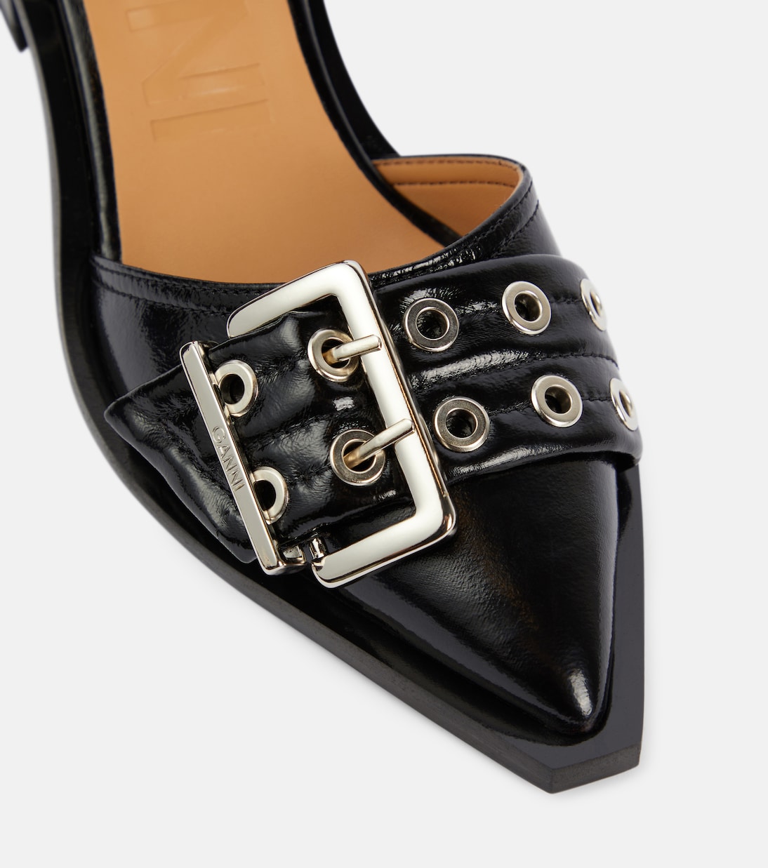 Pumps aus Lederimitat | Ganni