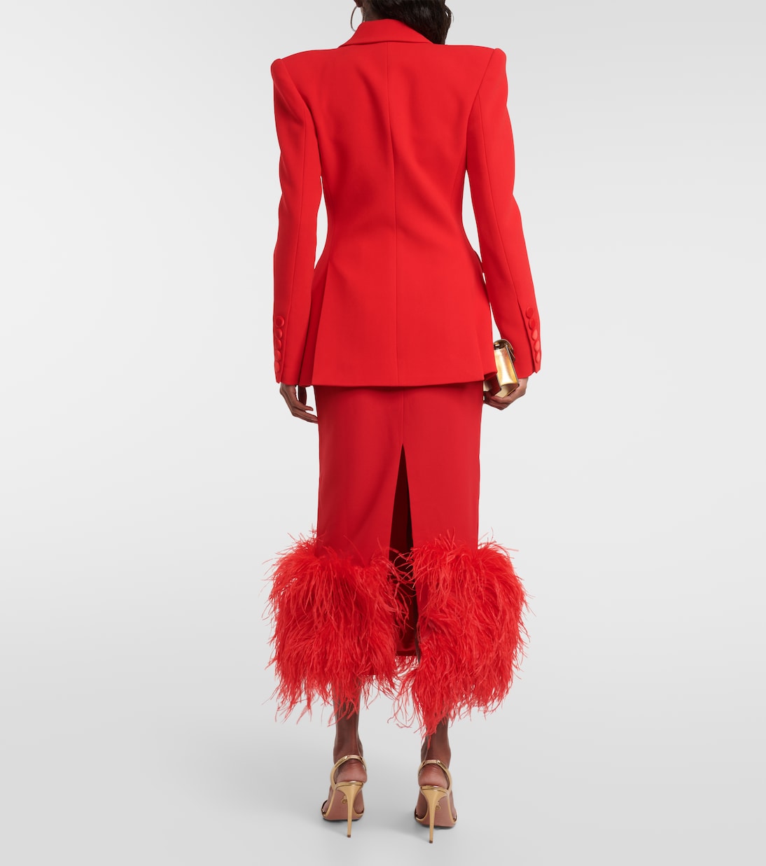 Blazer Priestly aus Crêpe mit Samt | Alex Perry