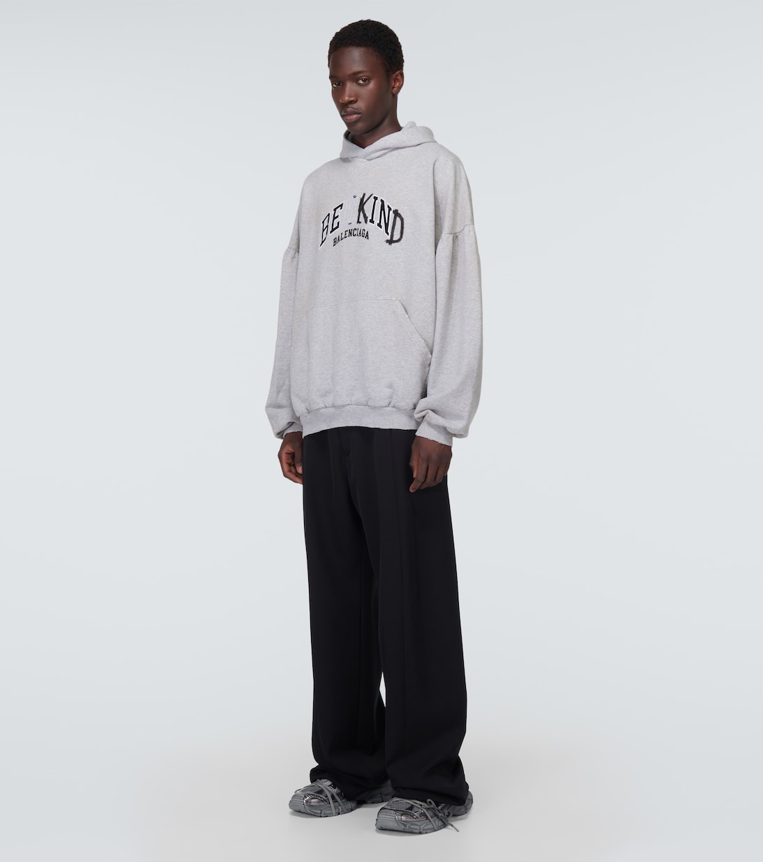 Felpa in pile di cotone con cappuccio | Balenciaga