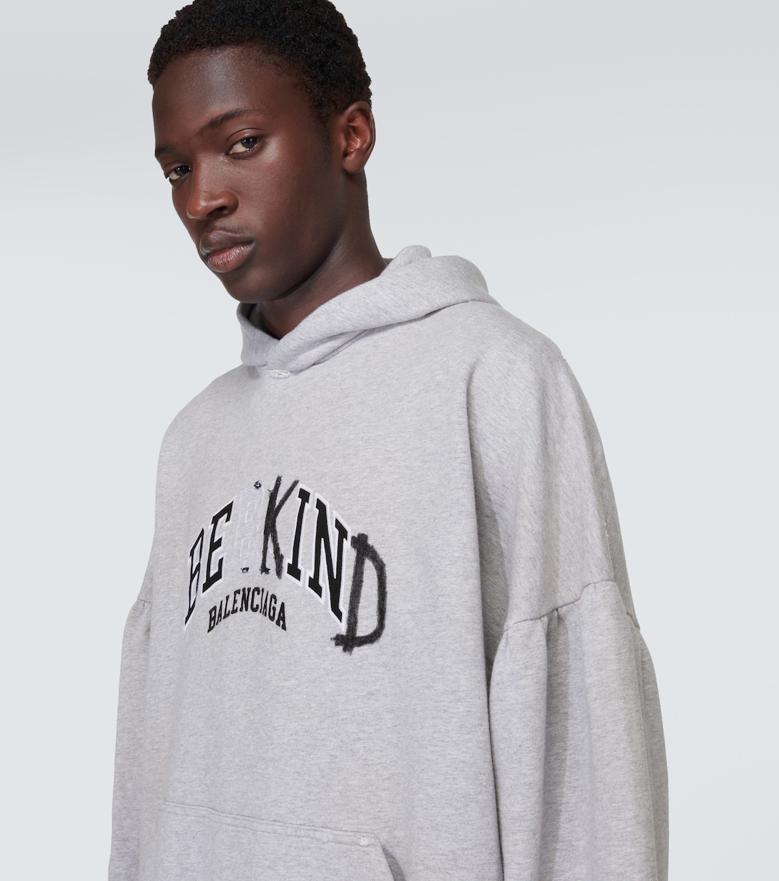 Felpa in pile di cotone con cappuccio | Balenciaga