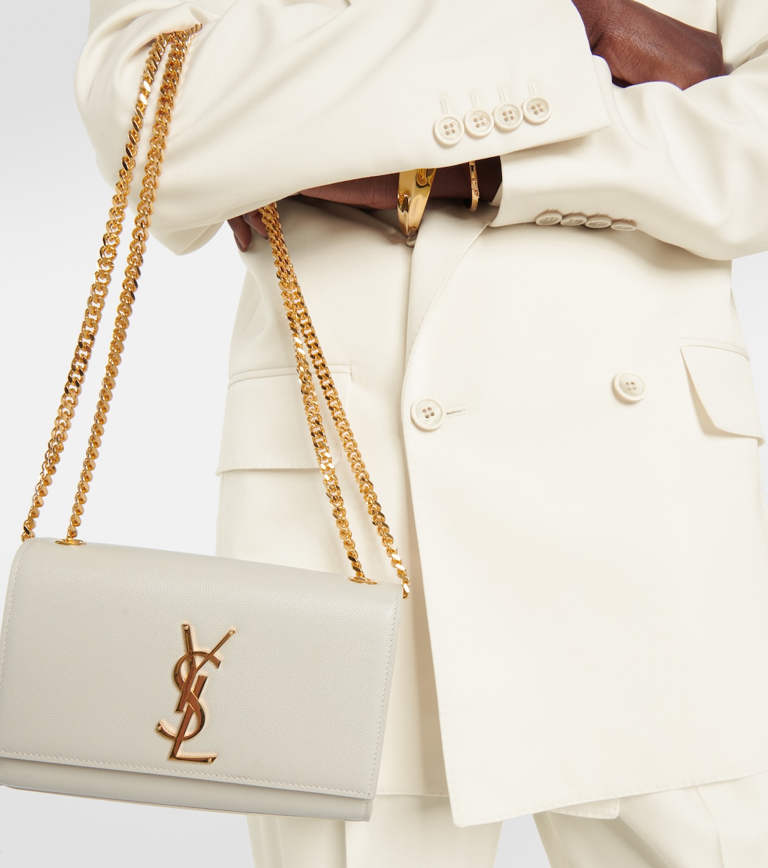 Chaqueta juvenil de gabardina en lana virgen de Saint Laurent