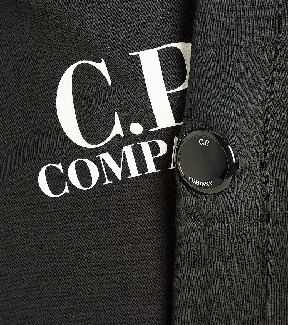 Sweat-shirt Diagonal en coton à logo | C.P. Company Kids