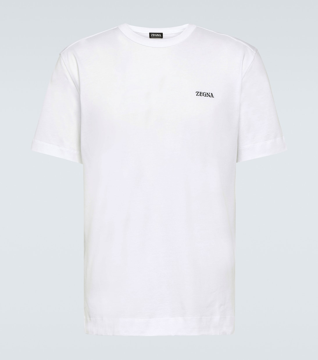 T-shirt in jersey di cotone con logo | Zegna