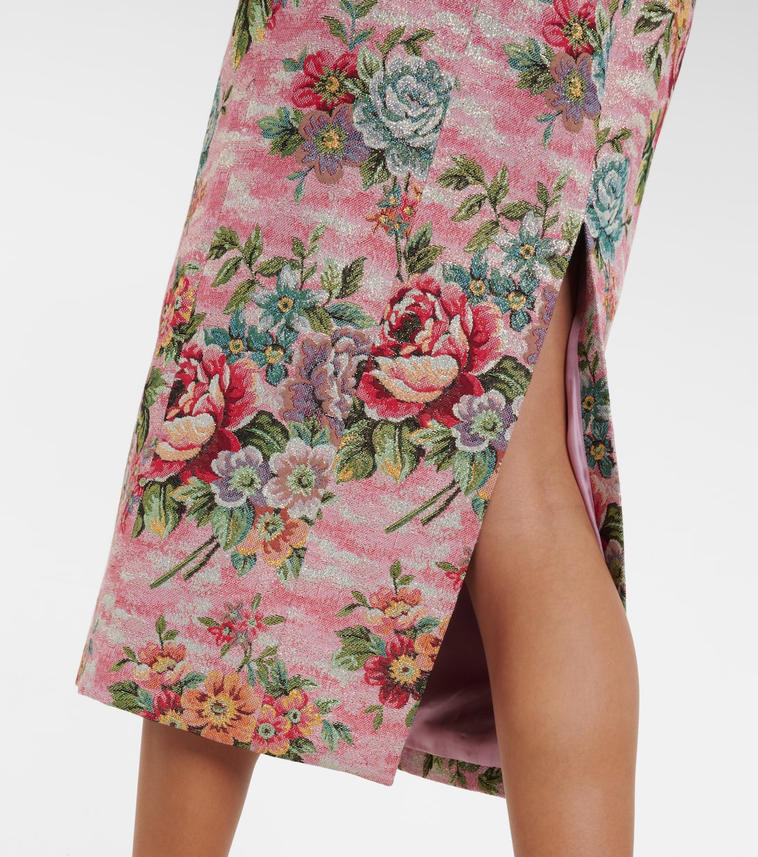 Robe midi bustier à fleurs | Markarian