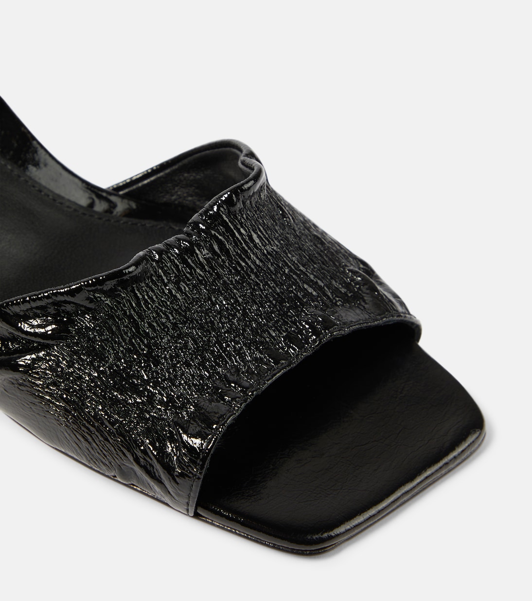 The Gathered Scoop-Heel leather sandals | Toteme