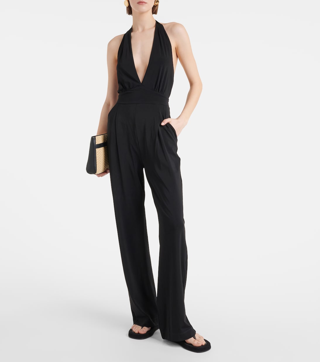 Mono Nice de jersey con cuello halter | Max Mara