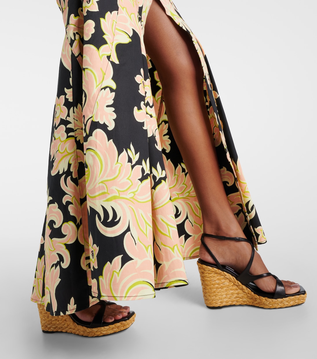 Sandales compensées Ayla 110 en cuir | Jimmy Choo