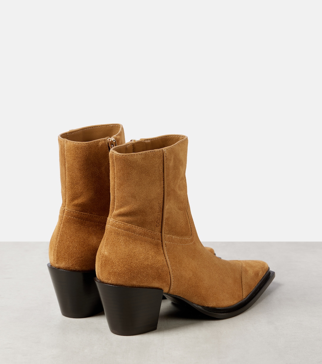 Bottines santiags Cece 60 en daim | Jimmy Choo